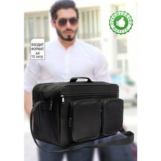 Сумка мессенджер heavenly bags, фактура матовая, черный