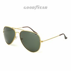 Солнцезащитные очки Goodyear, золотой, зеленый