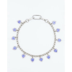 Колье TATI YORK, фианит, длина 40 см, фиолетовый