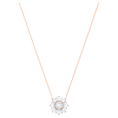 Колье SWAROVSKI, кристаллы Swarovski, длина 38 см, золотистый