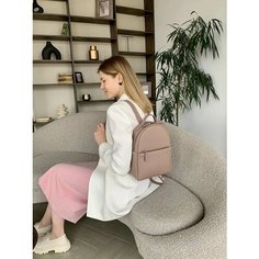 Рюкзак Saaj, фактура гладкая, пудра