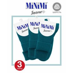 Носки MiNiMi, комплект, 3 пары, размер 0 (one size), verde foresta