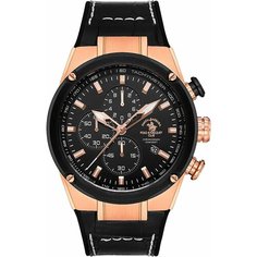 Наручные часы SANTA BARBARA POLO & RACQUET CLUB Prive, черный, золотой