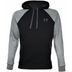 Худи спортивное Under Armour Rival Fleece Colorblock, размер S, , чёрный