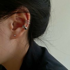 Серьги каффы, серебряный Top Staly