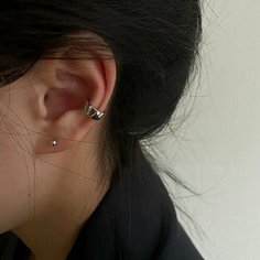 Серьги каффы, серебряный Top Staly