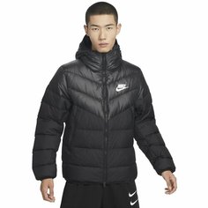 Пуховик NIKE M NSW DWN FILL WR JK HD, размер XXL, черный