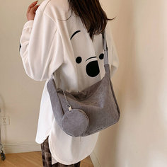 Сумка кросс-боди , фактура рельефная, серый Black Back