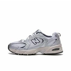 Кроссовки New Balance 530, полнота D, размер 37.5 EU, Silver metallic with summer fog and nb navy