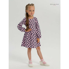 Платье SOVALINA, размер 122, розовый, черный