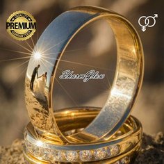 Кольцо обручальное, размер 20, ширина 6 мм, золотой Sharm Glow