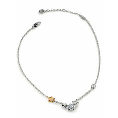 Колье FURLA, кристалл, длина 41 см, золотой, серебряный, розовый