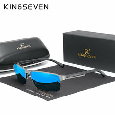 Солнцезащитные очки KINGSEVEN, металлик