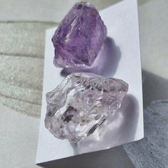 Серьги пусеты ЛЕТО JEWELRY, аметист, фиолетовый