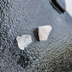 Серьги пусеты ЛЕТО JEWELRY, кварц, розовый