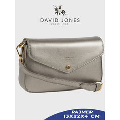 Сумка кросс-боди DAVID JONES, темно-серебристый