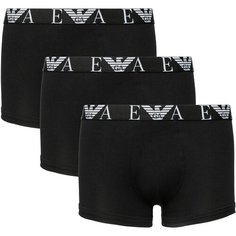 Трусы EMPORIO ARMANI, комплект из 3 шт., размер M, черный