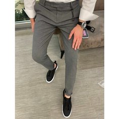 Брюки классические SKOS Fashion, размер 28, серый