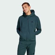 Толстовка adidas Z.N.E. Winterized Full-Zip Hooded Track Jacket, размер M, , legend ivy