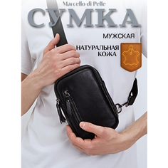 Сумка кросс-боди , фактура гладкая, черный 2 Marcello di Pelle