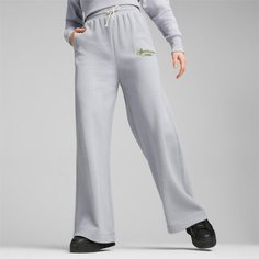 Брюки спортивные PUMA, размер 46, gray fog