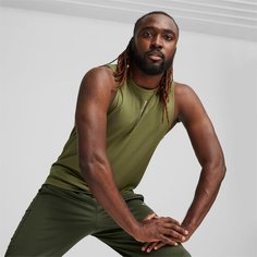Майка PUMA DriRelease Mesh Tank, размер 48, olive green