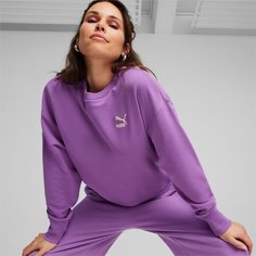 Свитшот PUMA BETTER CLASSICS Relaxed Crew, размер 40, , фиолетовый