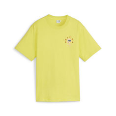 Футболка PUMA Downtown Relaxed Graphic Tee 624359, размер 42, зеленый