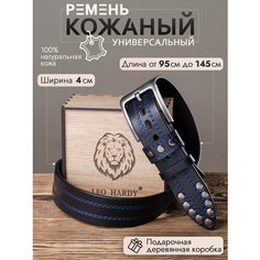 Ремень LEO HARDY, размер 125, черный