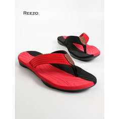 Шлепанцы Reezo, размер 45, красный, серый