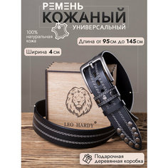 Ремень LEO HARDY, размер 115, черный