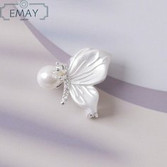Брошь Emay, белый