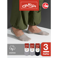 Носки Omsa, комплект, 3 пары, размер 39-41, мультиколор