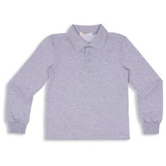 Поло Me & We Школа 2023, размер 128, серый