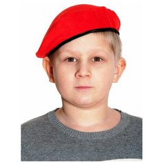 Берет краповый красный КФ-5137-К 2173 Карнавалофф
