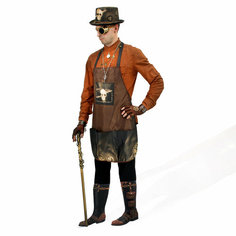 Костюм Стимпанк мужской взрослый \ фартук + шляпа цилиндр + монокль\ – СosplaYcitY. ru Apron02\