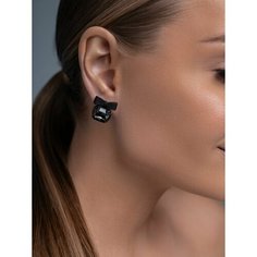 Серьги, искусственный камень, черный 2 Style Store