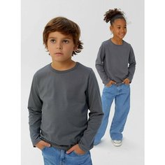 Лонгслив Woodcoon, размер 8-9 лет, серый