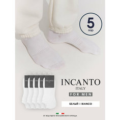 Носки Incanto, комплект, 5 пар, размер 44-46(4), белый