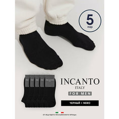 Носки Incanto, комплект, 5 пар, размер 42-44(3), черный