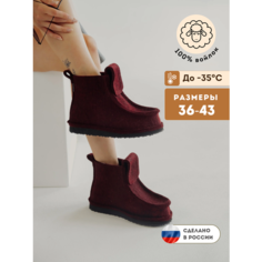 Валенки MAREVO, размер 36, бордовый