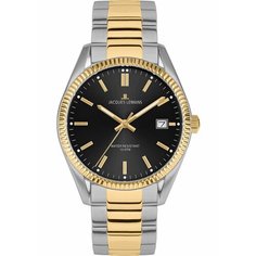 Наручные часы JACQUES LEMANS, черный, серебряный, золотой