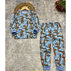 Пижама FOX TEX, размер 4 года, небесный