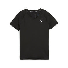 Футболка PUMA Run Cloudspun SS Tee W, размер L, черный