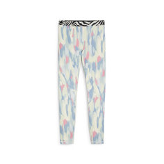 Легинсы спортивные PUMA Animal Remix HW 7/8 Tight, размер XS, синий
