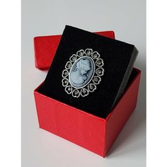 Брошь, камея, серый Fashion Bijou Store
