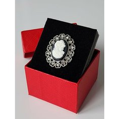 Брошь, камея, черный Fashion Bijou Store