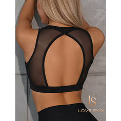 Кроп-топ Love Skin, размер S, чёрный
