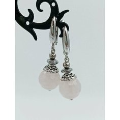 Серьги с подвесками MARI JOO, розовый, серебряный