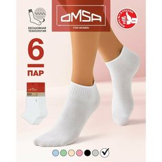 Носки Omsa, комплект, 6 пар, размер 23, bianco